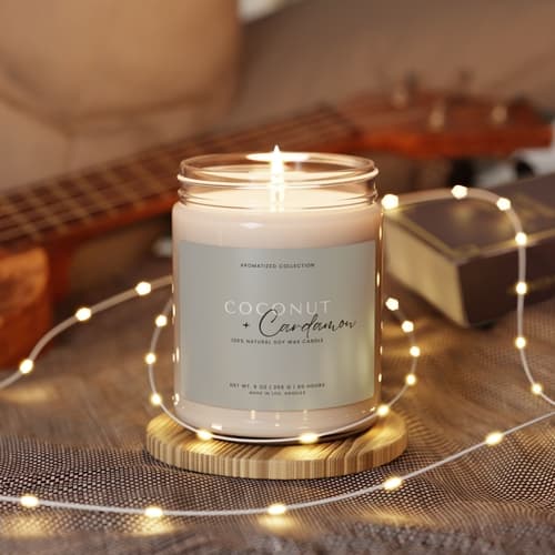Coconut Cream Cardamom Candle - alternate view